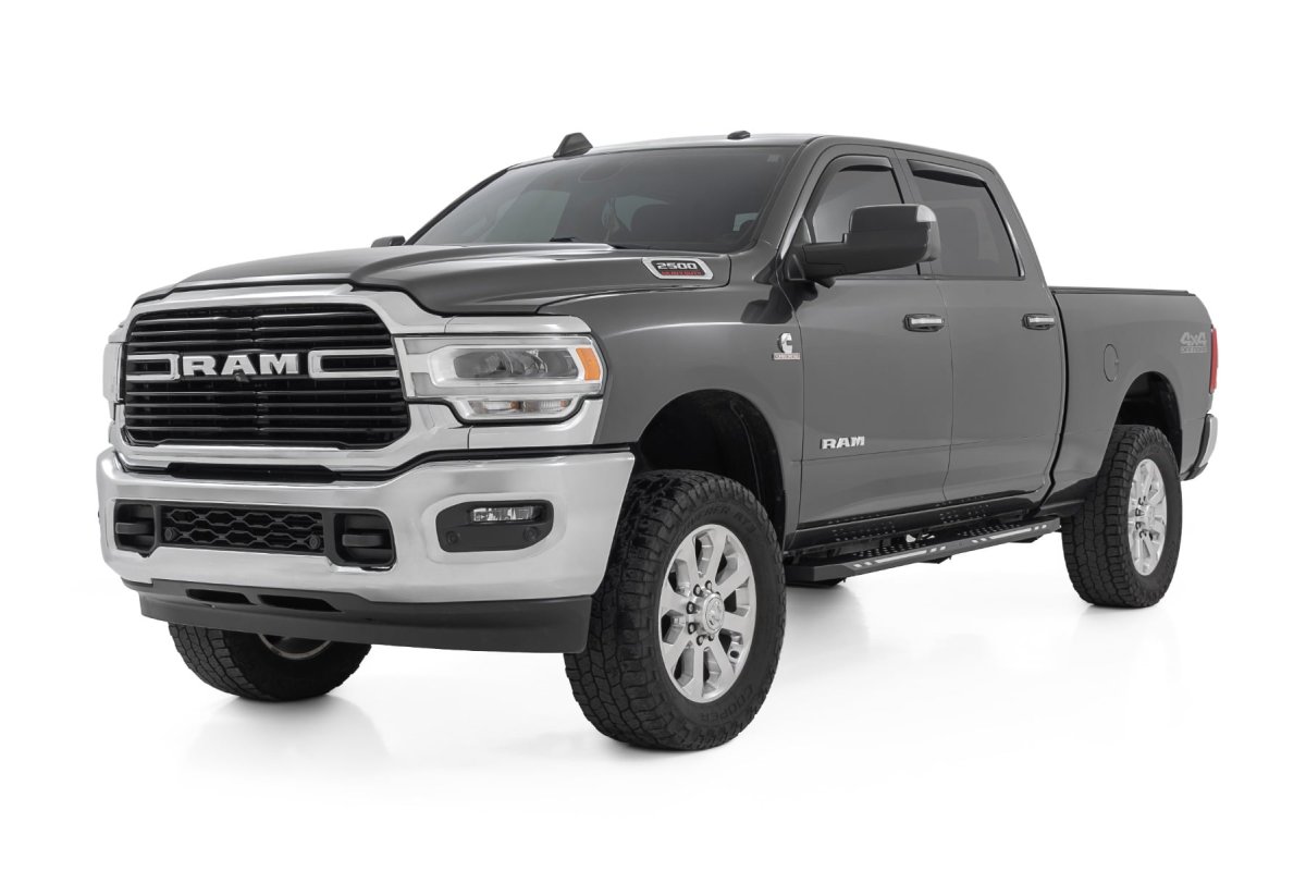 Ram 1500 TRX Running Boards - Rough Country - AC2 - Amber/White - '21-'24
